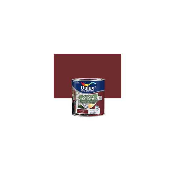 Peinture Ext M/Sup Ecran+ Dulux Valentine Satin - Rouge Basque  05 L