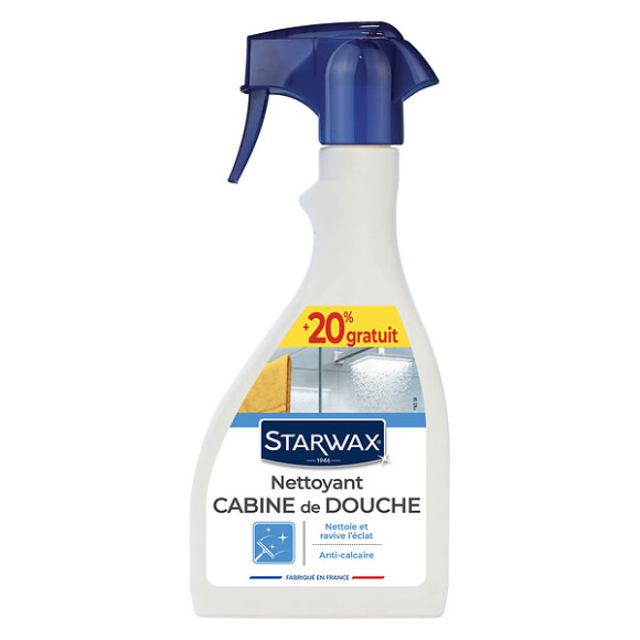 Spray Nettoyant Cabine de Douche Anticalcaire - 500ml+20%Gratuit