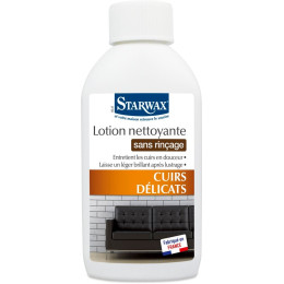 Lotion nettoyante sans rinçage Cuirs délicats 200ml