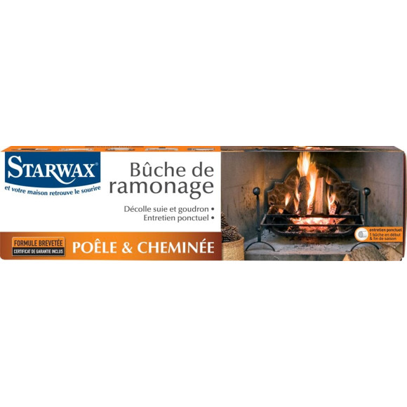 Bûche de ramonage Poêle-Cheminée