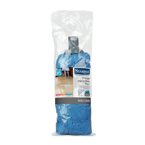 Frange microfibre pro pour balai serpillière Sol lisse