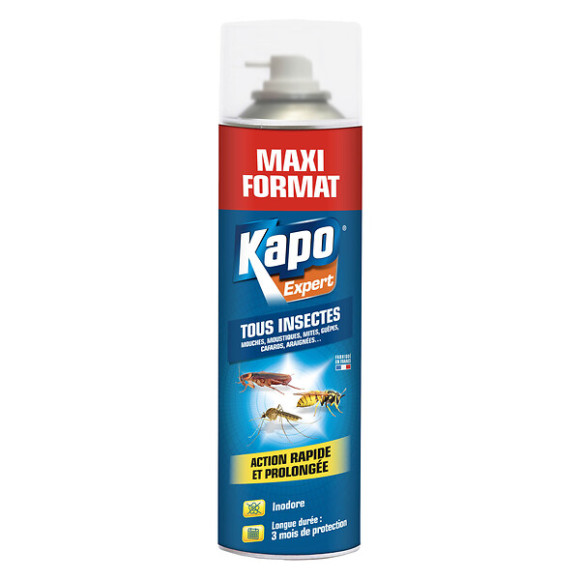 Aérosol Tous Insectes KAPO Maxi Format 600ml