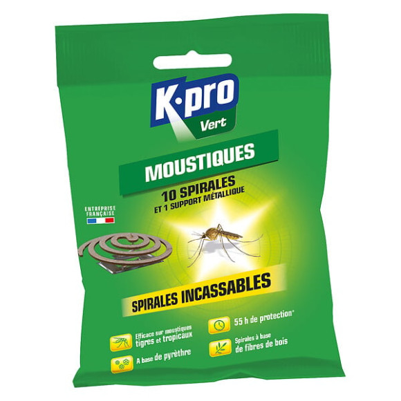 Spirales anti-moustiques incassables x10