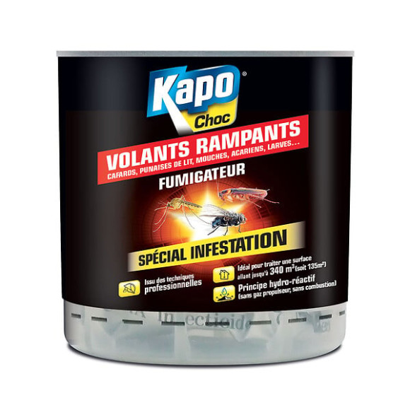 Insecticide Fumigateur Volants-Rampants pour 170m3 10g