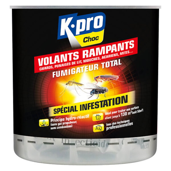 Insecticide Fumigateur Volants-Rampants pour 170m3 10g