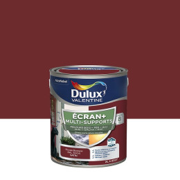 Peinture Ext M/Sup Ecran+ Dulux Valentine Satin - Rouge Basque 2 L