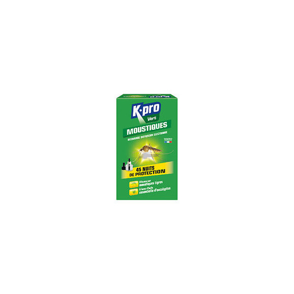 Kpro vert recharge liquide pour diffuseur electrique moustique