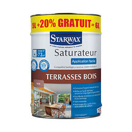 Saturateur - Application facile pour terrasses - Teck - 5L+20%