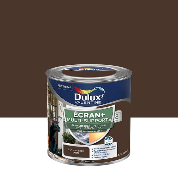 Peinture Ext M/Sup Ecran+ Dulux Valentine Satin - Brun Normandie 025L