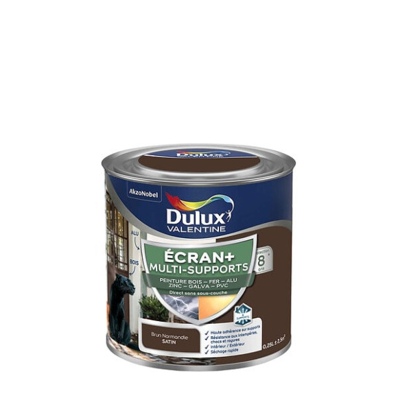 Peinture Ext M/Sup Ecran+ Dulux Valentine Satin - Brun Normandie 025L