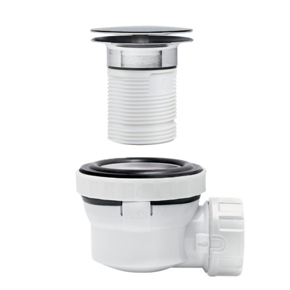 Nano 6.7 ensemble lavabo d32 ecoulement libre corps blanc