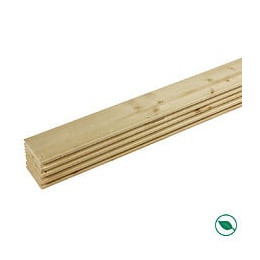 Lot de 5 lames à  volet sapin rabotés 2400 x 90 x 20 mm - PEFC 70%