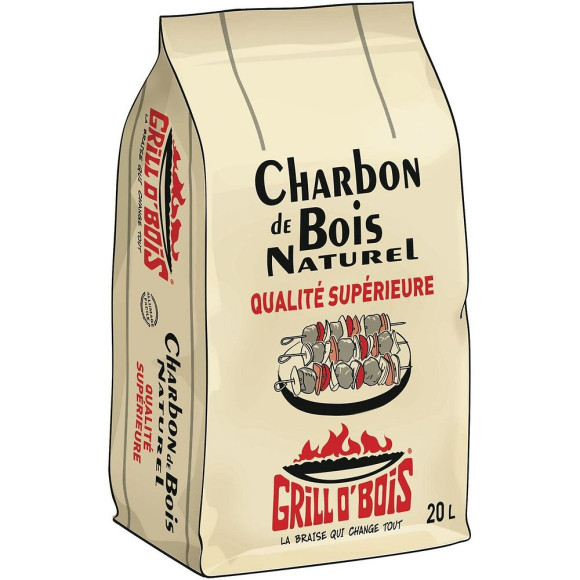 Charbon de bois 20 litres