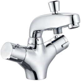 Mitigeur thermostatique bain douche monotrou Volga 2 - Chrome