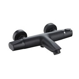 Thermostatique bain-douche Nanka - Noir mat