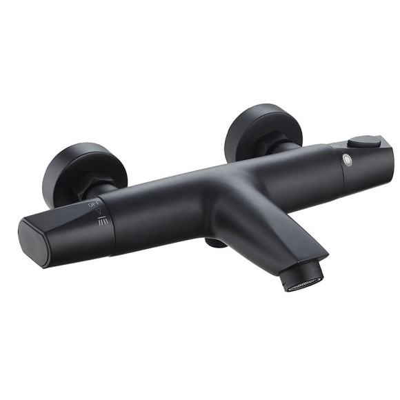 Thermostatique bain-douche Nanka - Noir mat