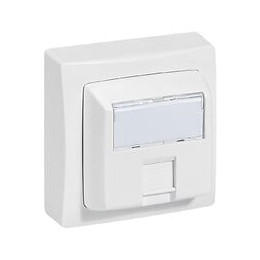 Prise RJ45 multimédia catégorie 5e FTP Appareillage Saillie - blanc