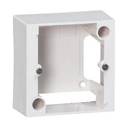 Cadre 1 poste pour pose en saillie prise 20A - 82x82x40mm