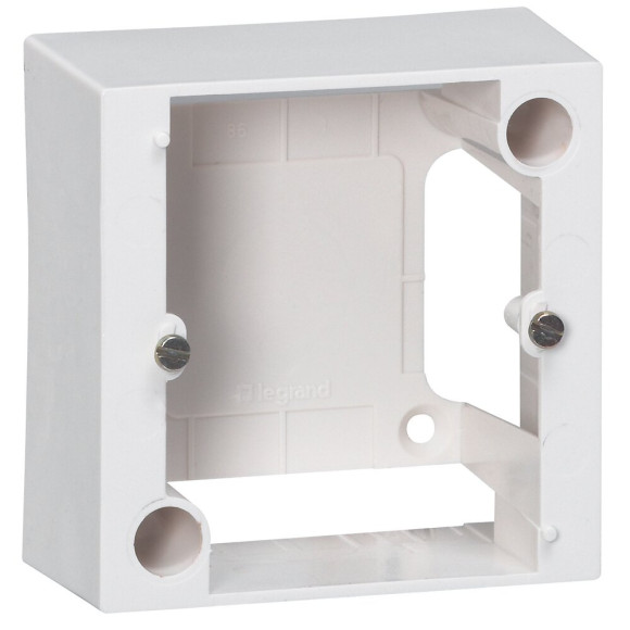 Cadre 1 poste pour pose en saillie prise 20A - 82x82x40mm