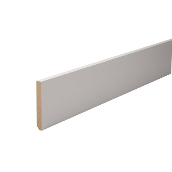 Plinthe MDF Blanc 10x100 L.2.44m