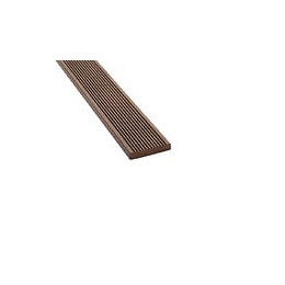 Bandeau de finition 200x5.5x1 cm Chocolat terrasse composite REVERSO