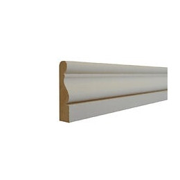 Chambranle LXVI doucine MDF blanc 10x38 L.2.44m