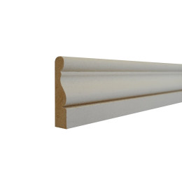 Chambranle LXVI doucine MDF blanc 10x38 L.2.44m