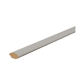 Un quart de rond MDF Prépeint blanc rayon 18 L.2.44m