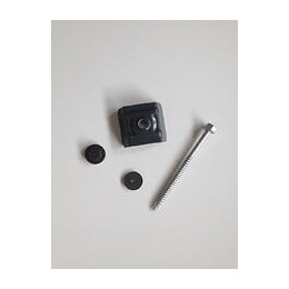 Kit de fixations pour tôle acier galva laquée nervurée 1000.45 - Gris