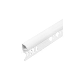 Profile arret 10mm  de rond ferme pvc blanc 2m50