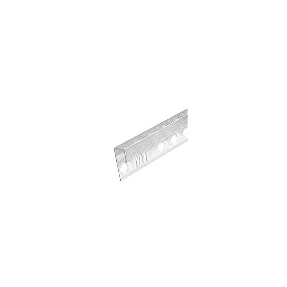 Profil Square alu argent brillant brosse 12.5mm