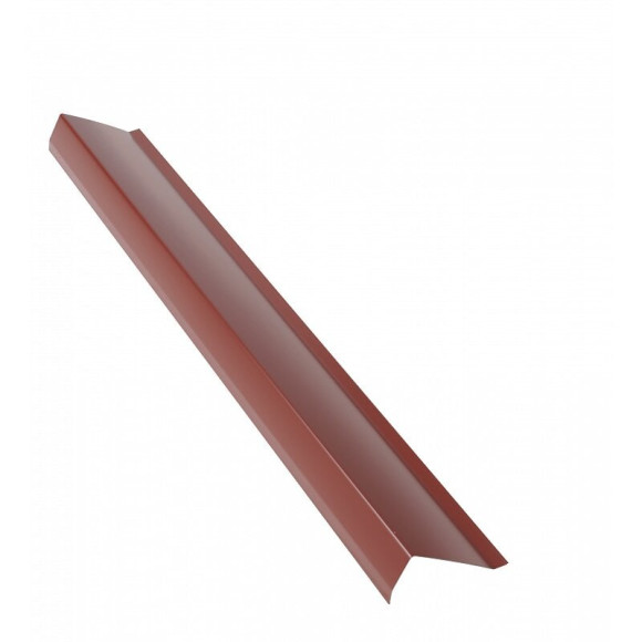 Rive de 1 mètre pour plaque nervurée acier laqué Rouge 8012 L : 1 m