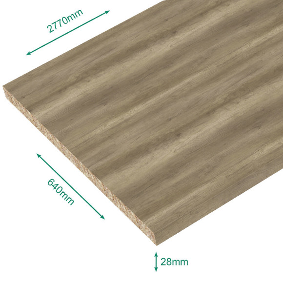 Plan de travail stratifié Authentique 2770 x 640 EP28 mm - PEFC 75% .