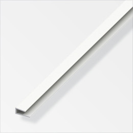 Profilé de finition 4x15mm PVC blanc 1m