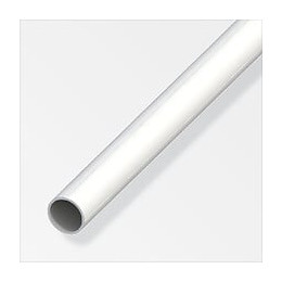 Tube rond 7.5mm PVC blanc 1m