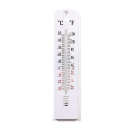 Thermomètre 10009 plastique blanc 20cm